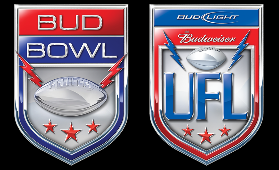 Bud Bowl and UFL Logos