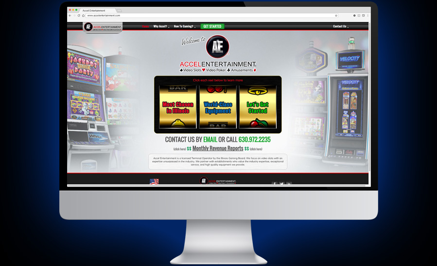 Accel Entertainment Website Design and Development